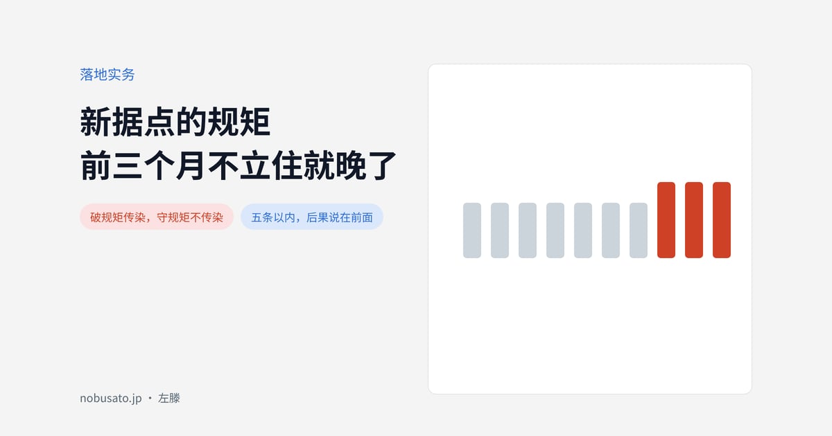 新据点的规矩前三个月不立住就晚了