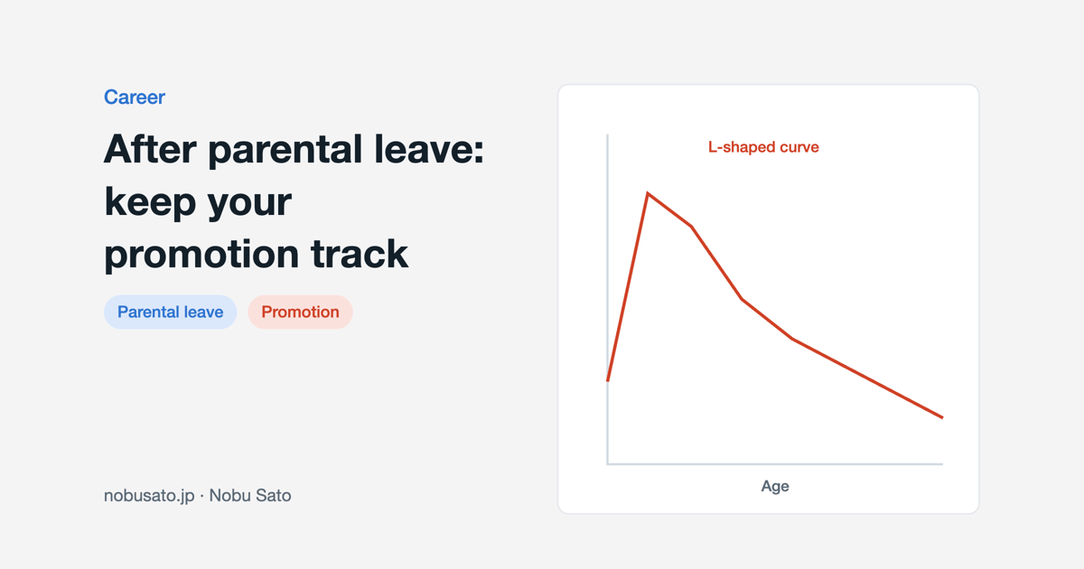 Cover image about keeping your role, rating and promotion track after parental leave in Japan